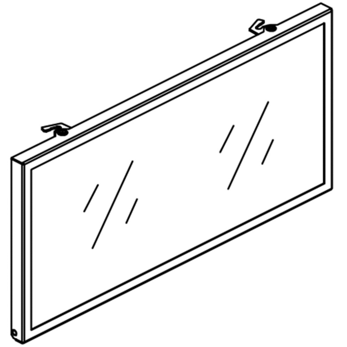 Panache 8040 Glass door assembly